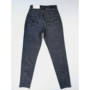 American Eagle Outfitters 23X28 Washed Black Stretch Mom Denim Jeans Size 000